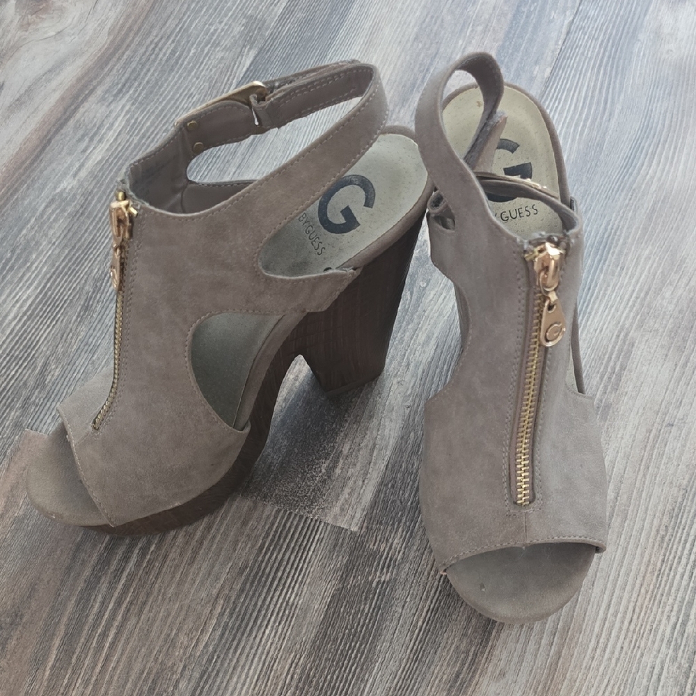 Guess Women's Taupe Heeled Sandals